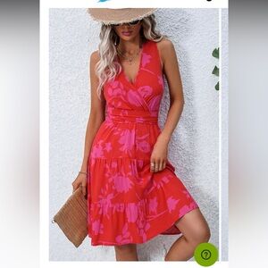 NWT Tie Waist V-neck dress